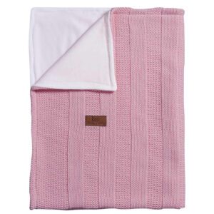 ledikantdeken baby's only stoer rib oud roze