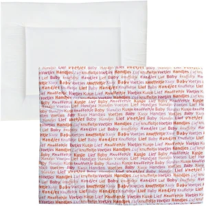 cools petito boxkleed babytalk 85 x 100 cm woordjes rood oranje