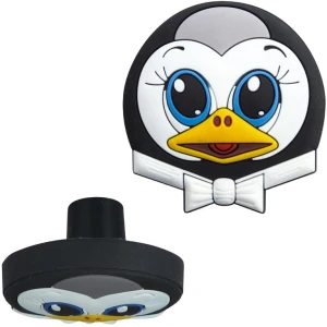 meubelknop pinguin met strikje
