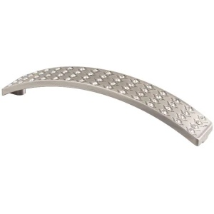 meubelgreep rimini glimmend aluminium met imitatie diamantjes
