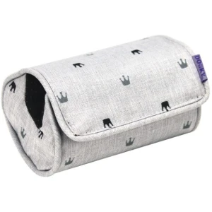 Dooky - Arm Cushion - Light Grey Crowns