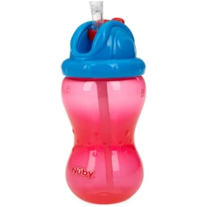 Nûby - Oefenbeker - Flip-It Antilekbeker - Rood 360ml 12m