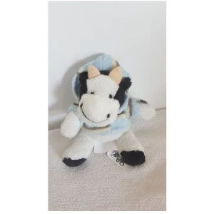 Elcee-Haly - My Friend Knuffel - Koe met Sweater - 10 cm Blauw