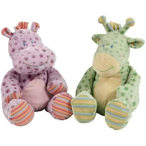 Elcee-Haly - My Friend Knuffel - Zittende Nijlpaard - 30 cm Lila
