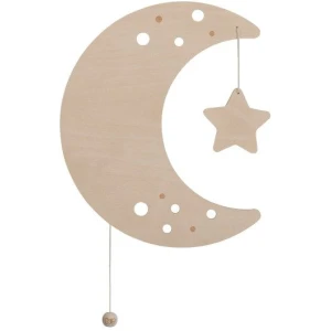 Baby's Only - Houten - Wandlamp - Maan