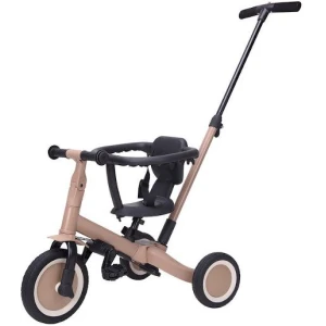 Topmark – Lio – 4 in 1 Driewieler Met Duwstang – Macchiato