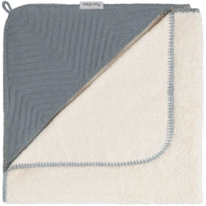 Baby's Only - Badcape - Omslagdoek - Handdoek met Capuchon - Grace - Nordic Blue - 75x85 cm - Badstof