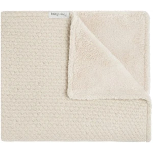Baby's Only - Gebreide Wiegdeken Teddy - Sky - 70x95 cm - Warm Linnen