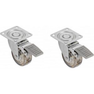 GTV - Meubelwiel met Rem - 50 mm - 2 Stuks
