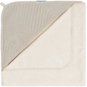 Baby's Only - Badcape - Omslagdoek - Handdoek met Capuchon - Grace - Warm Linnen - 75x85 cm - Badstof