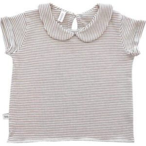 Bamboom - T-Shirt - girl Streep - roze/wit mt. 56