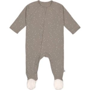 Lässig - Pyjama With Feet - Gots Sprinkle - Taupe - MT. 62/68