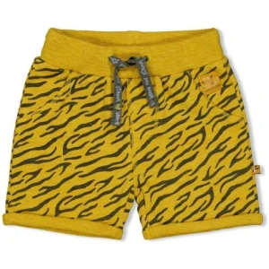 Feetje Go Wild - short AOP - okergeel melange - MT. 74