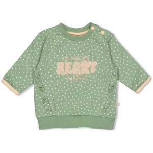 Feetje - Sweater AOP Hearts - Groen - MT.56