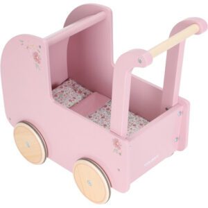 Little Dutch - Soft Flowers - Houten Poppenwagen