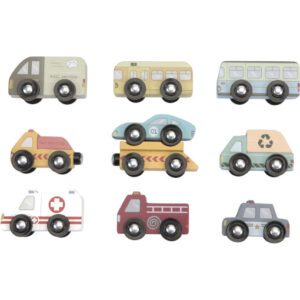 Little Dutch - Treinbaanuitbreiding - Voertuigenset