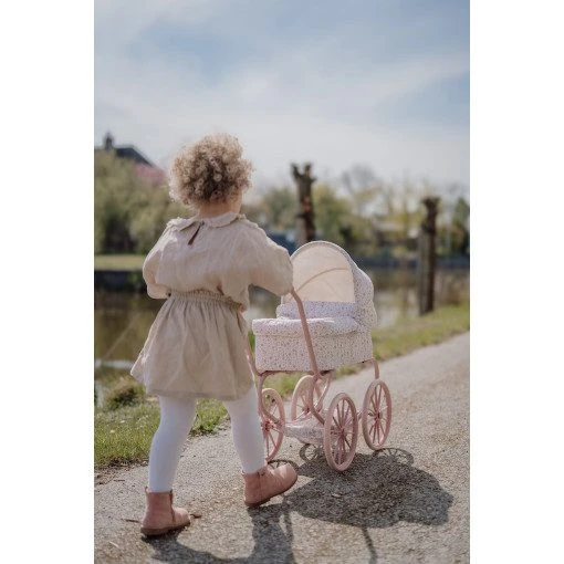 Little Dutch - Poppenwagen - Kinderwagen - Soft Flowers - Afbeelding 7
