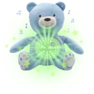 Knuffel Projector - Baby Bear - First Dreams - Blauw