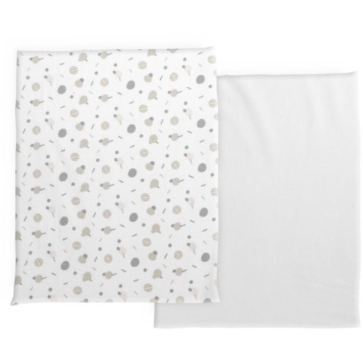 Chicco - Next2me Forever - Katoen Hoeslaken - Set van 2