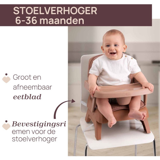 Chicco - Stoelverhoger - Bento - Terracotta - Afbeelding 5