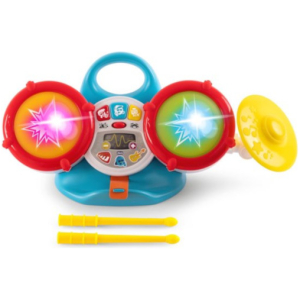 Chicco - Mijn Eerste Drumstel - Muzikaal Speelgoed met Licht en Geluid